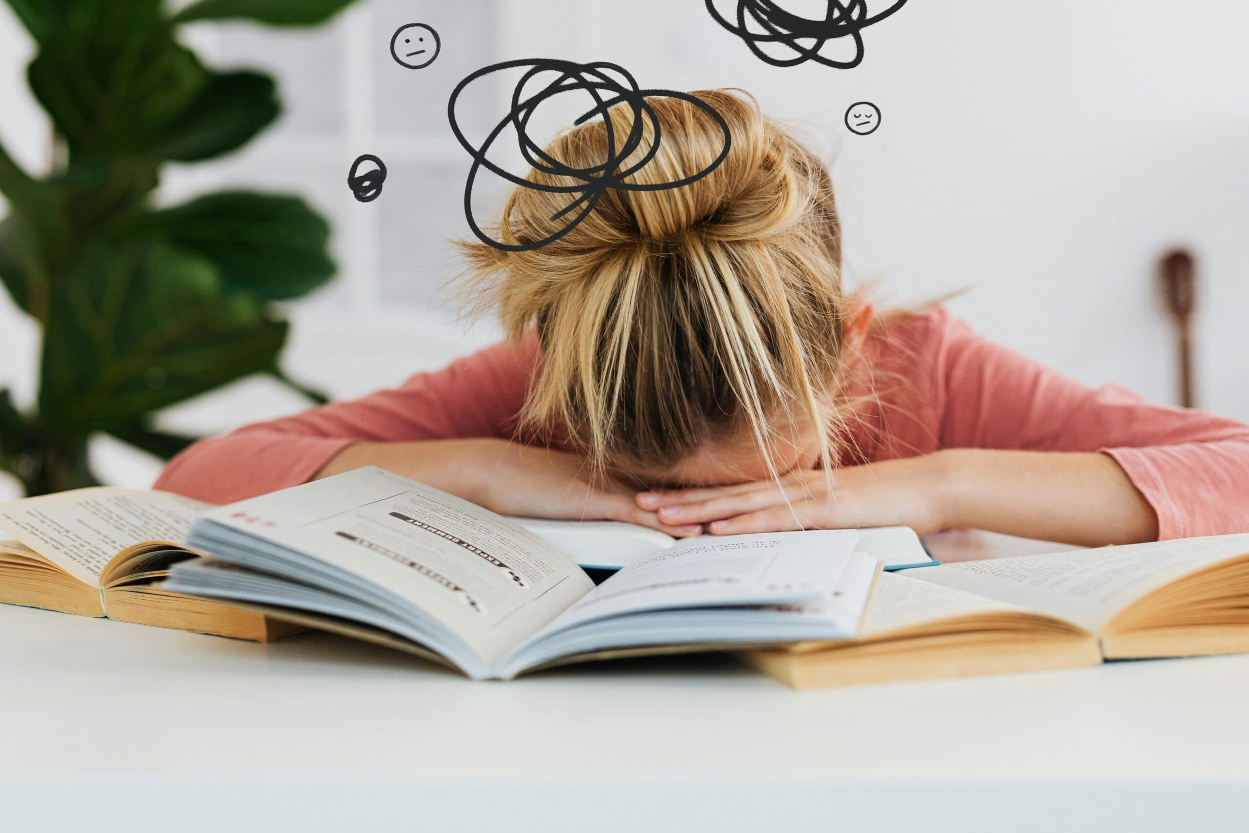 Person experiencing symptoms of attention-deficit/hyperactivity disorder in a distracted or focused moment